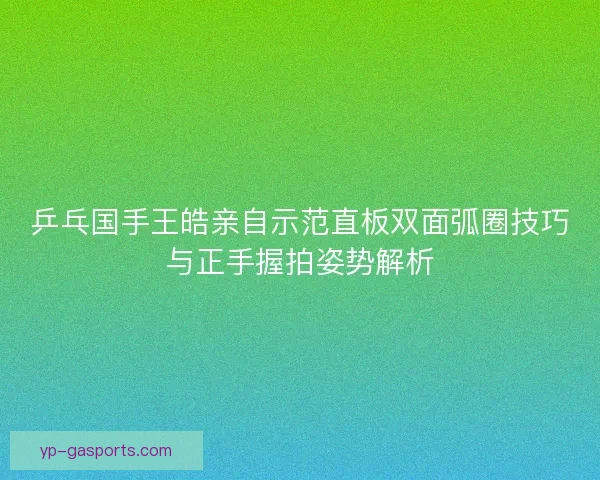 乒乓国手王皓亲自示范直板双面弧圈技巧与正手握拍姿势解析 乒乓国手王皓亲自示范直板双面弧圈技巧与正手握拍姿势解析